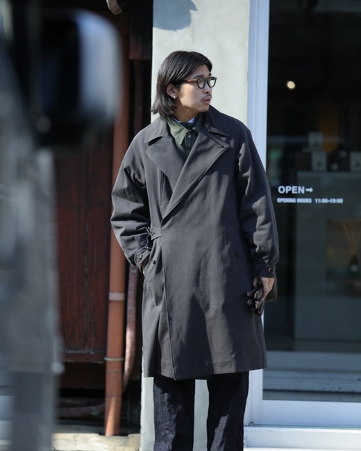 MAATEE&SONS OVER COAT [グレーシャンブレー]