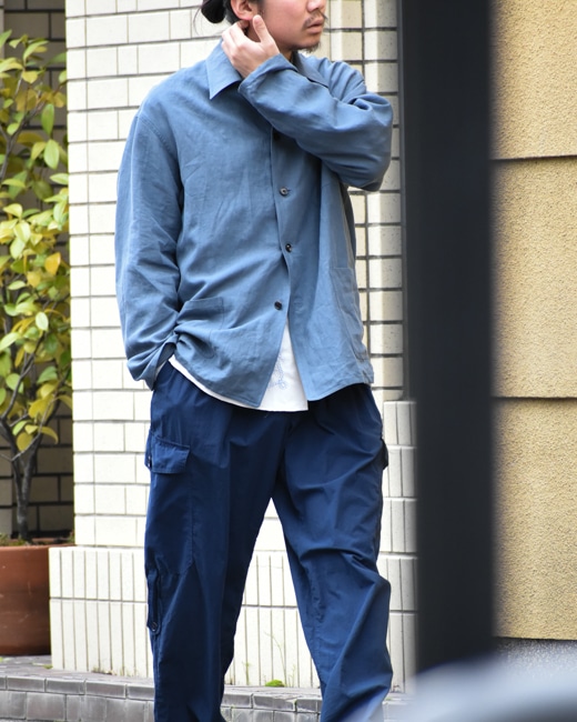 The CLASIK Railway Shirt Jacket [Dark Blue]