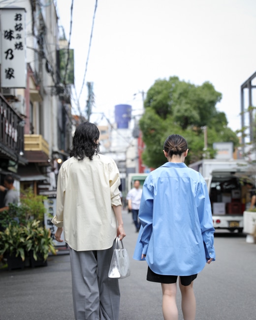 AURALEE WASHED FINX TWILL SHIRT