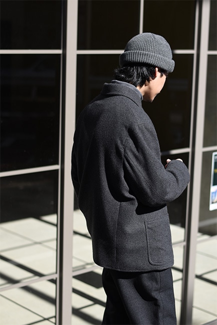 A.PRESSE/アプレッセ】Cashmere Light Flannel Coverall Jacket