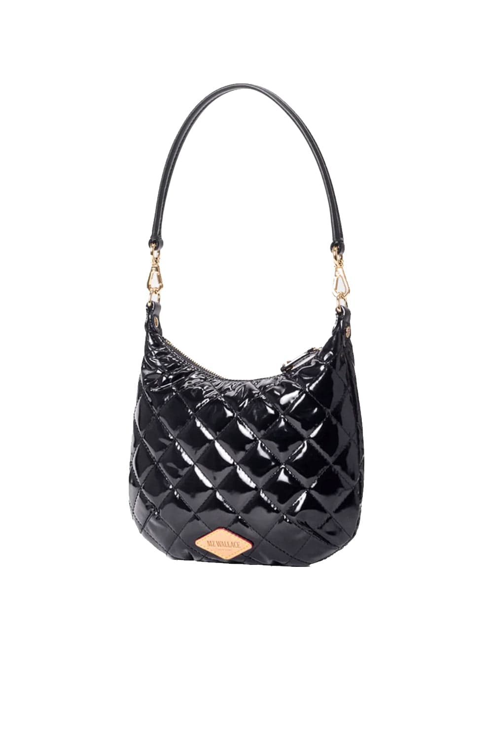 Crosby Sienna Black Laquer Shoulder Bag