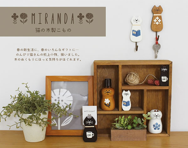 デコレ（DECOLE）miranda WOODカードスタンド【インテリア雑貨