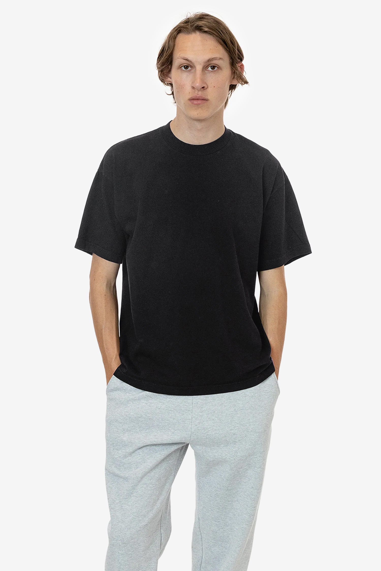 The 1801 - 6.5oz Garment Dye Crew Neck T-Shirt – Los Angeles Apparel
