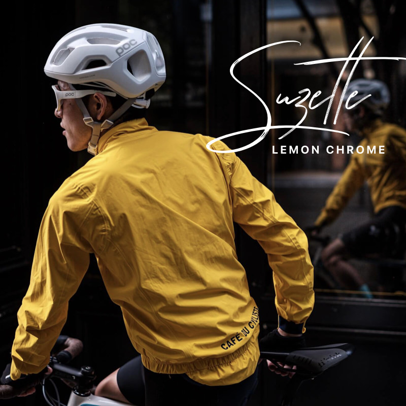 フィロソフィーを感じるレインジャケット。Café du Cycliste