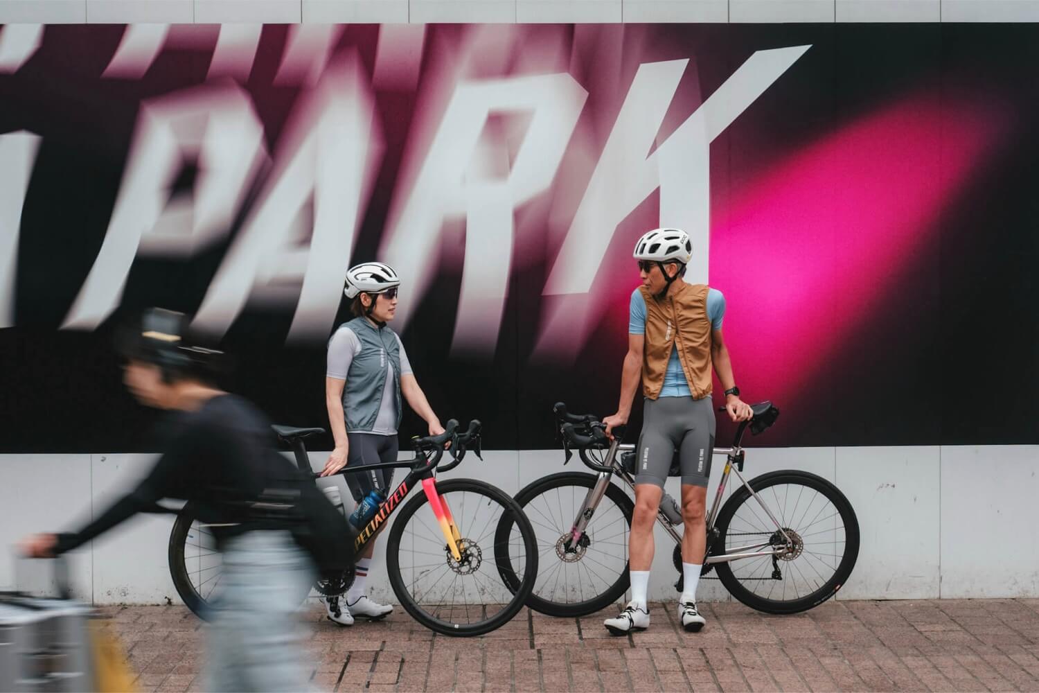 PELOTON DE PARIS サイクルジャケット S ブラック/オレンジ Peloton de