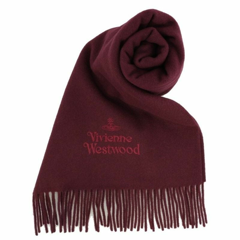 Vivienne Westwood ヴィヴィアンウエストウッド マフラー ワインレッド