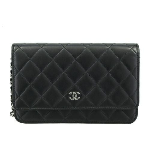 シャネル チェーンウォレット レディース ブラック CHANEL AP0250