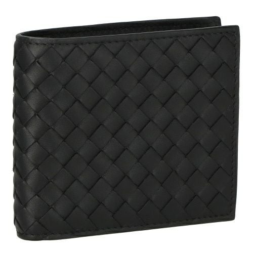ボッテガヴェネタ 二つ折り財布 メンズ イントレチャート ブラック