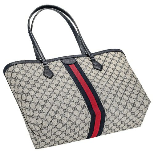 グッチ トートバッグ レディース ベージュ/ブルー オフディア GUCCI