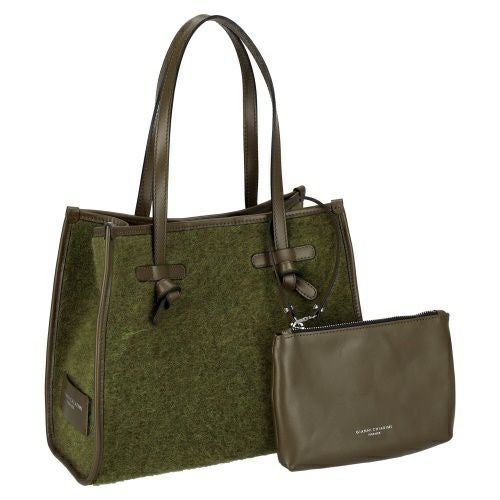 ジャンニ キアリーニ トートバッグ レディース カーキ マルチェッラM