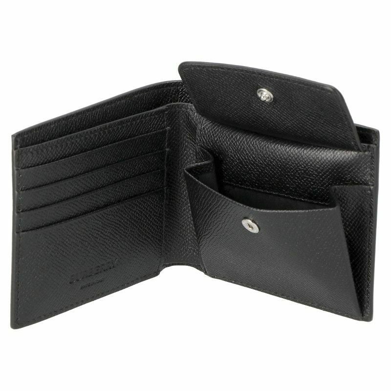 バーバリー BURBERRY 二つ折り財布 メンズ ブラック 8062680 A1189 黒