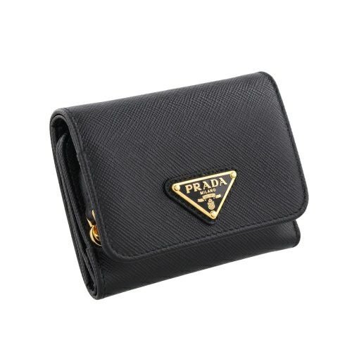プラダ 三つ折り財布 レディース サフィアーノ トライアングルロゴ
