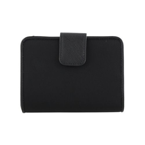 プラダ 二つ折り財布 レディース TESSUTO トライアングルロゴ ブラック