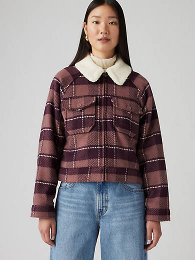 Shrunken '90s Flannel Jacket - Pink | Levi's® CA