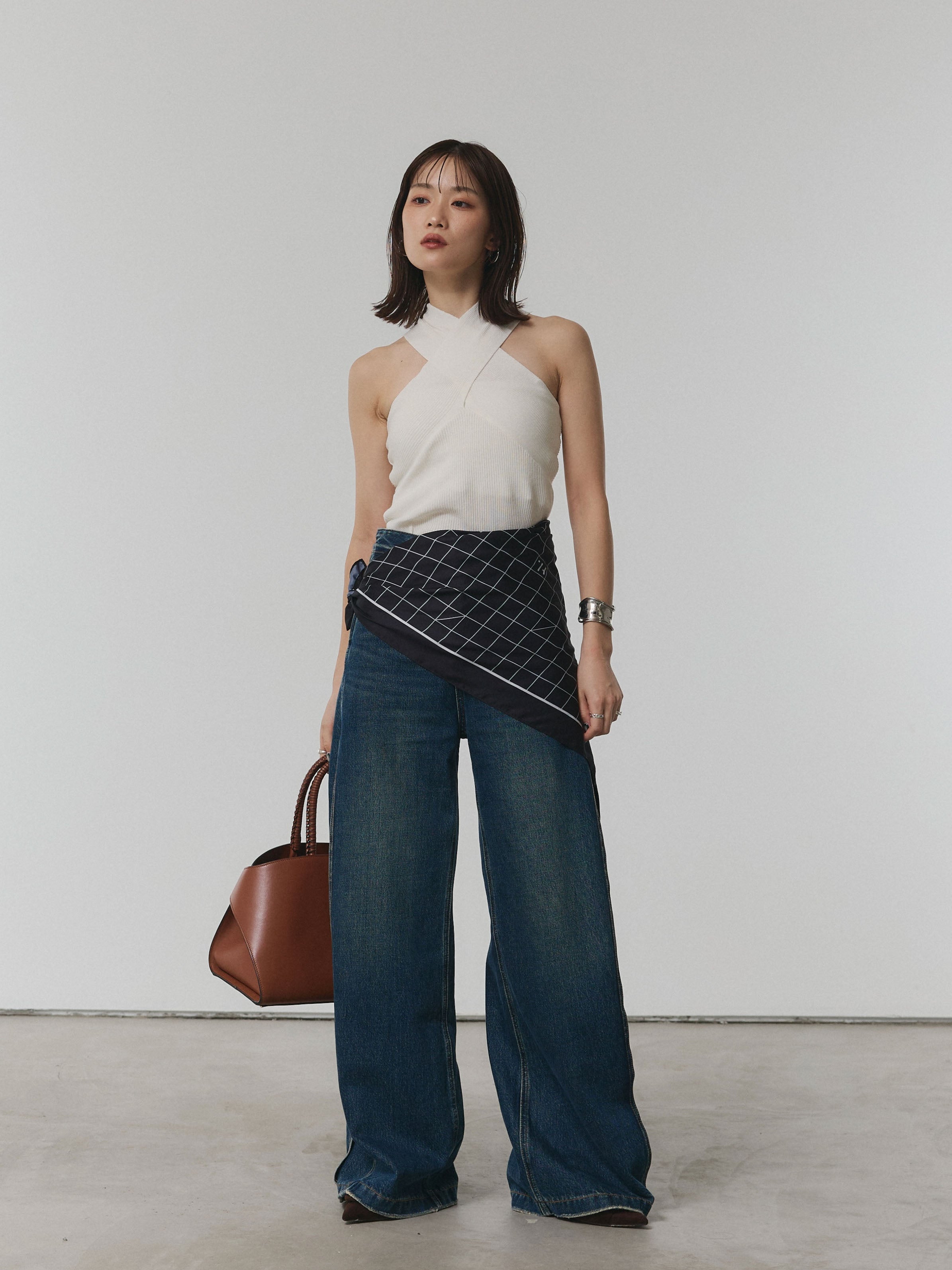 予約]サイドタックヴィンテージワイドデニム/ブルー – Lumier