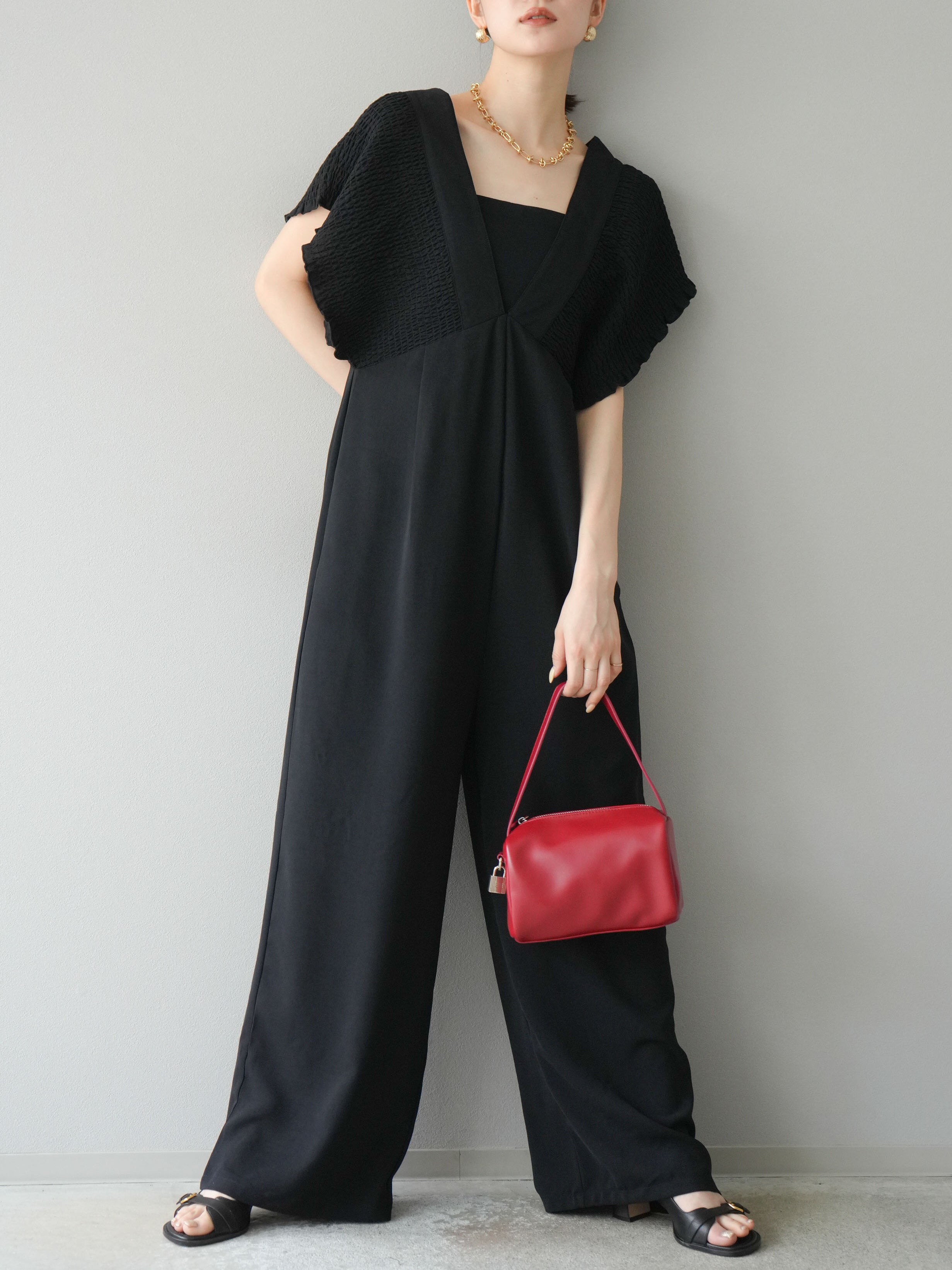 SET]エステルシャーリングオールインワン+選べるアクセセット(2set