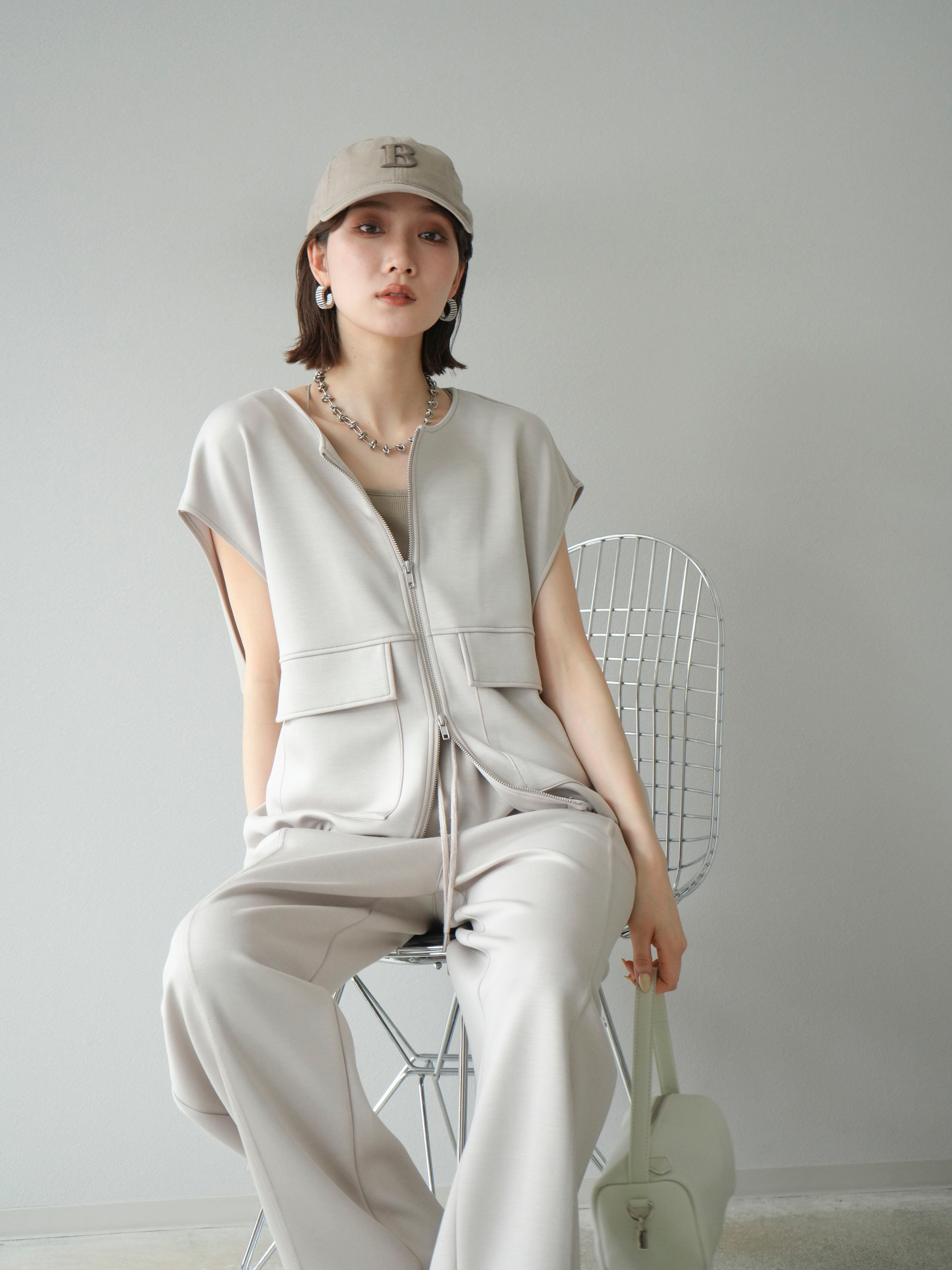 SET]ライトポンチZIPブルゾン+ライトポンチカーブパンツ(2set) – Lumier