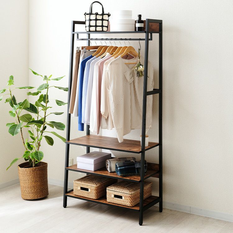 ハンガーラック 幅80cm ビスカーナ 幅80×奥行40×高さ169cm BC8017-HR