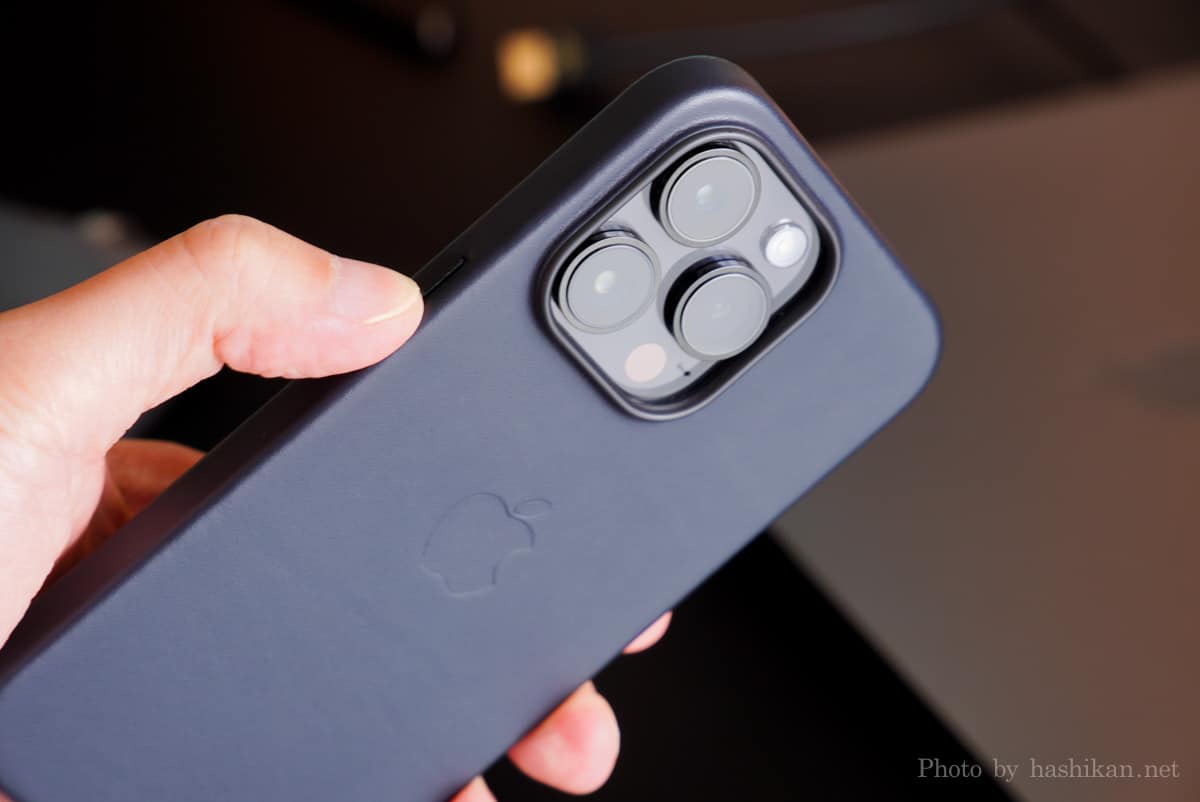iPhone 14 Pro Apple純正レザーケース レビュー】質感が最高！ カメラ