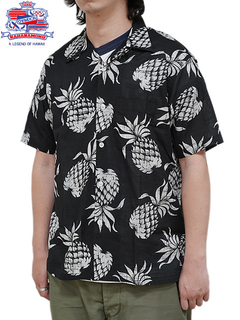 DUKE KAHANAMOKU（デュークカハナモク） 】 コットンリネンアロハ