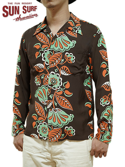 SUN SURF（サンサーフ） 】 長袖アロハシャツ L/S HAWAIIAN SHIRT