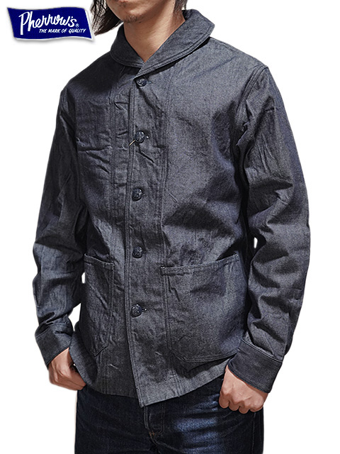 Pherrow's（フェローズ） 】 ショールカラージャケット [ U.S.NAVY ] - Lua