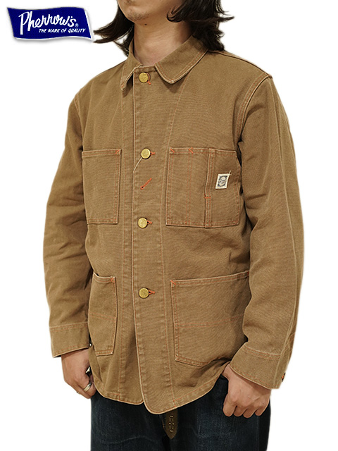Pherrow's（フェローズ） 】 BROWN DUCK COVERALL [ Sweet Orr Type