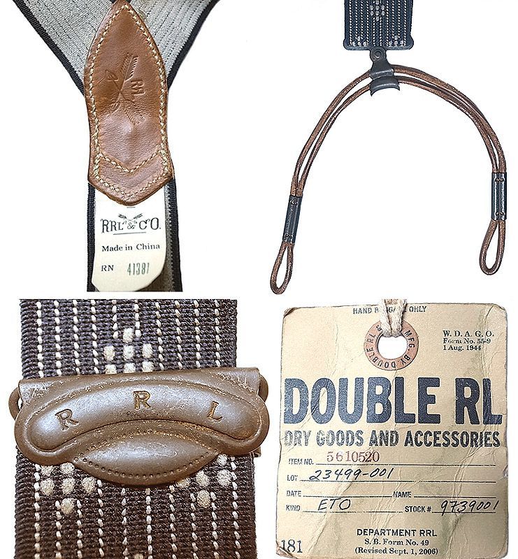 Double RL(RRL) ‎Suspenders #2 ダブルアールエル サスペンダー