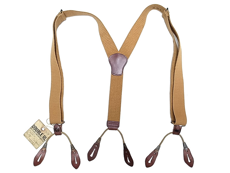 Double RL(RRL) Brown ‎Suspenders #3 ダブルアールエル サスペンダー