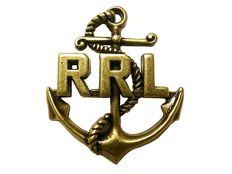 Double RL(RRL) Brass Pins #10 RRL Anchor ダブルアールエル