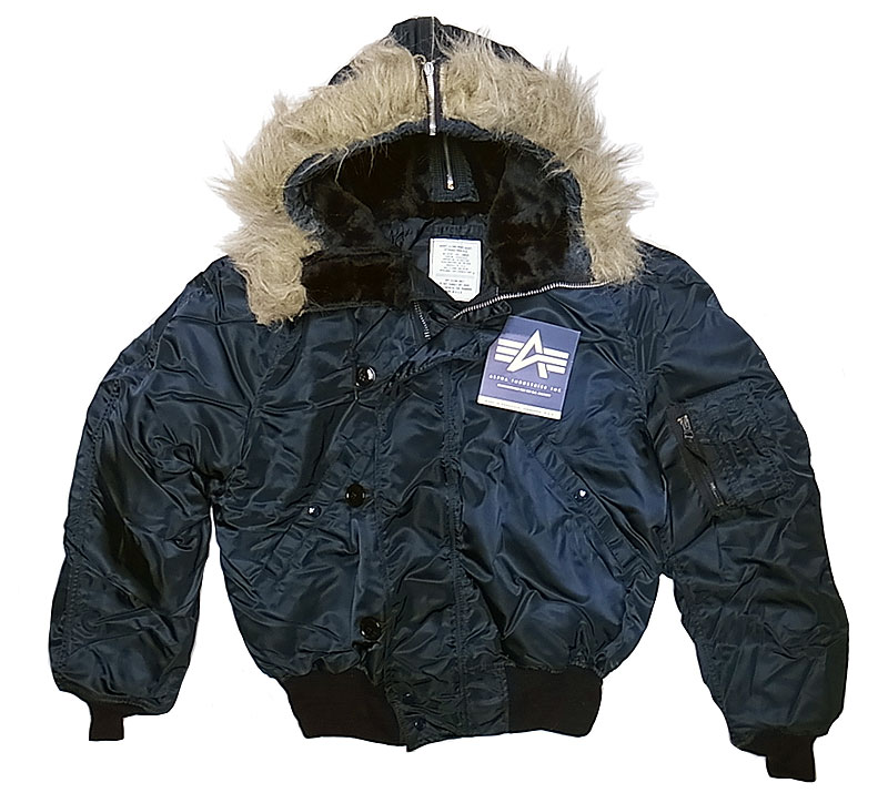 Deadstock 1992'S©ALPHA type N-2B 紺 Made in USA アルファ フライト