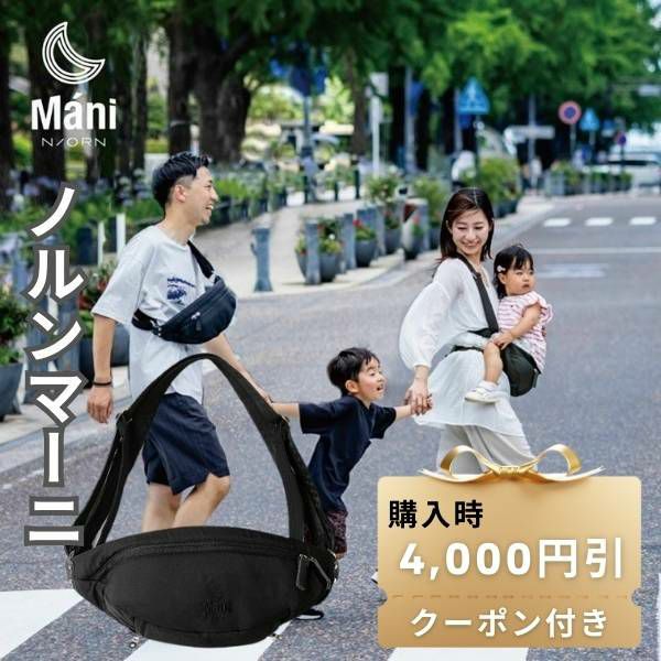 レンタル試着 ノルン(N/ORN)抱っこ紐バッグ(日本製)購入前にご自宅で