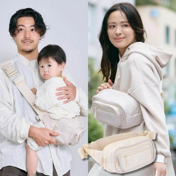 ポムル(POMULU)ヒップシートショルダーバッグ ナチュラルアイボリー 6