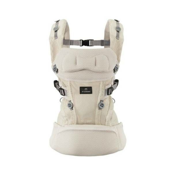 エールベベの抱っこ紐【ベビーキャリアスリー】ライトベージュ 新生児