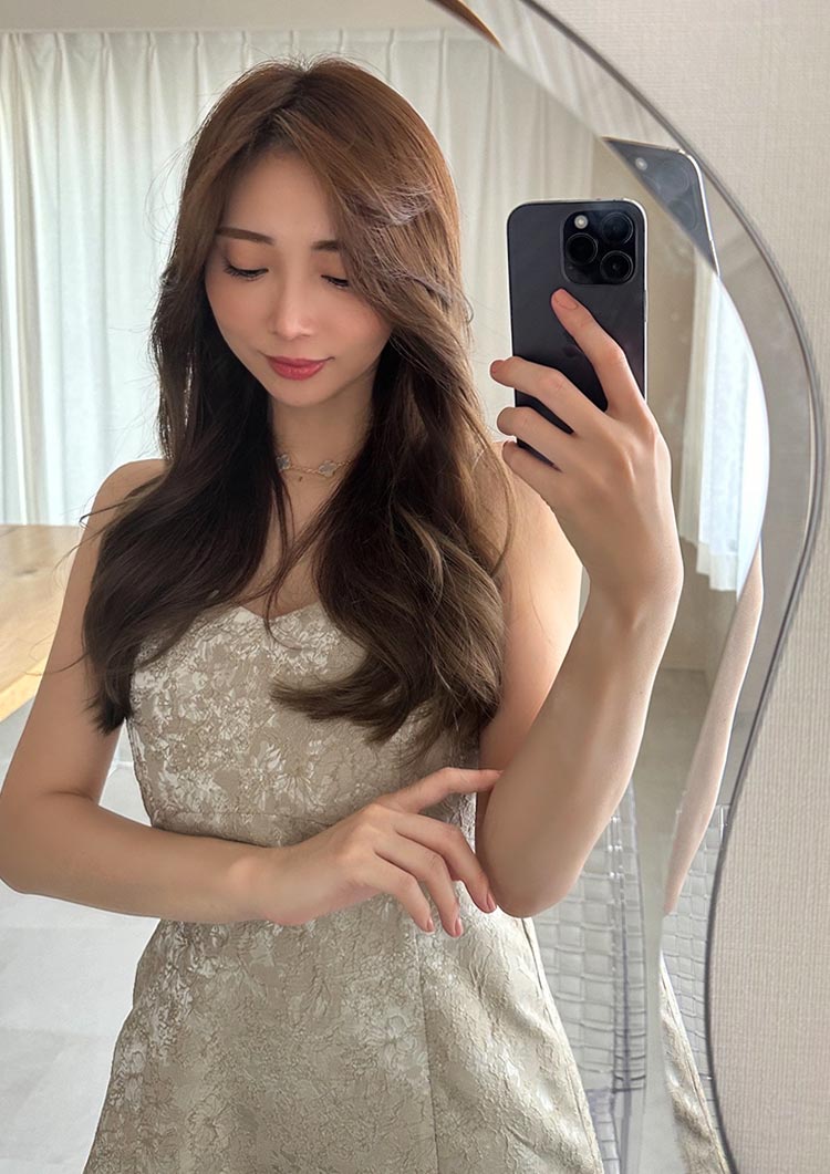 Flower jacquard cami dress LD007 – LUDICRUM