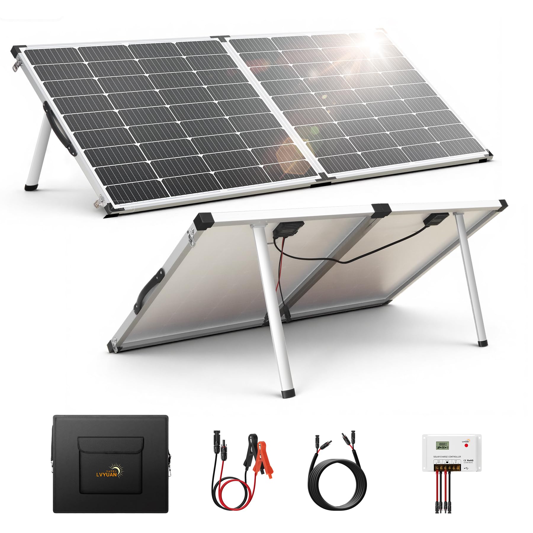 Sanraifu ソーラーパネル フレキシブル 200W 単結晶 ETFE フレキシブル