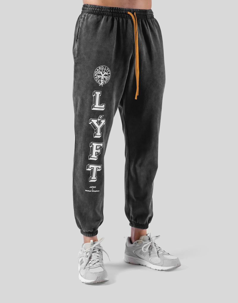 College Logo Vintage Sweat Pants - Black – LÝFT