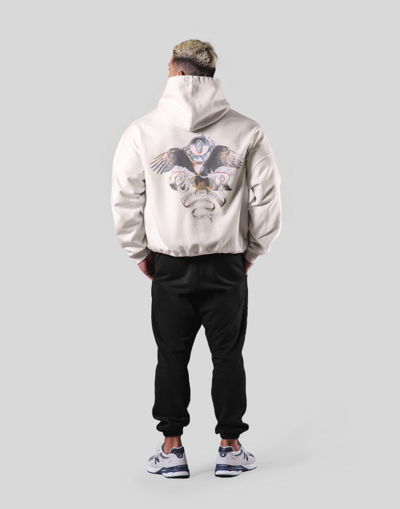 LÝFT × COR Limited Graphic Sweat Hoodie - Ivory