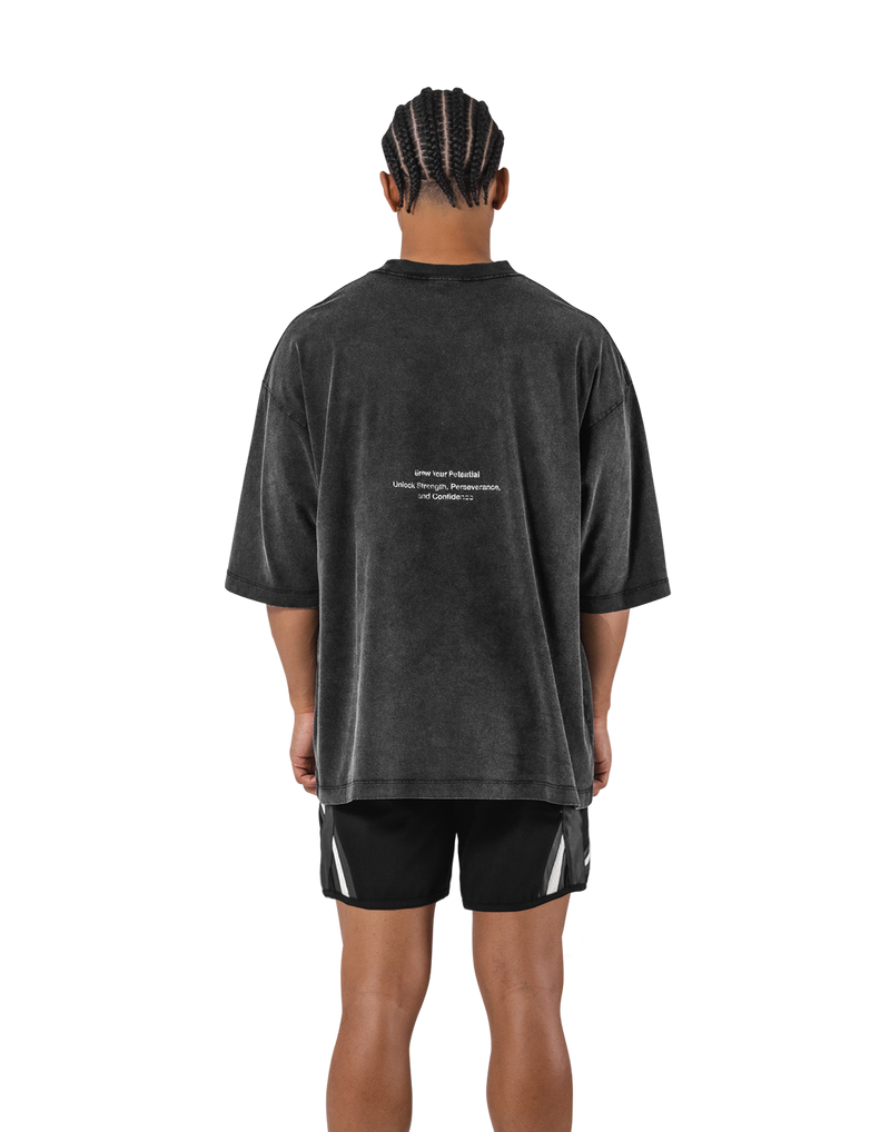 Fang Graphic Vintage Extra Big T-Shirt - Black – LÝFT