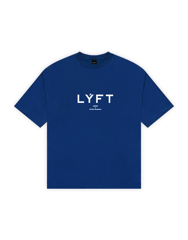 LÝFT Logo Big T-Shirt V.2 - Blue