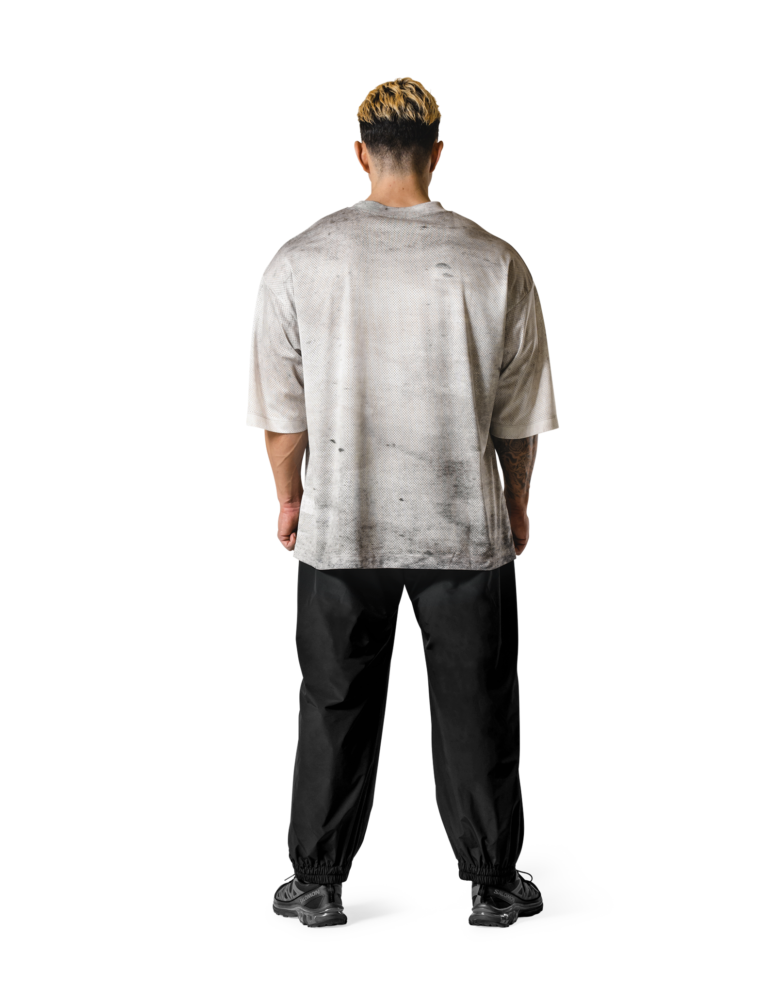 Death Metal Logo Vintage Mesh Extra Big T-Shirt - Ivory – LÝFT