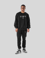 LÝFT Oversize Crew Neck Sweat - Black