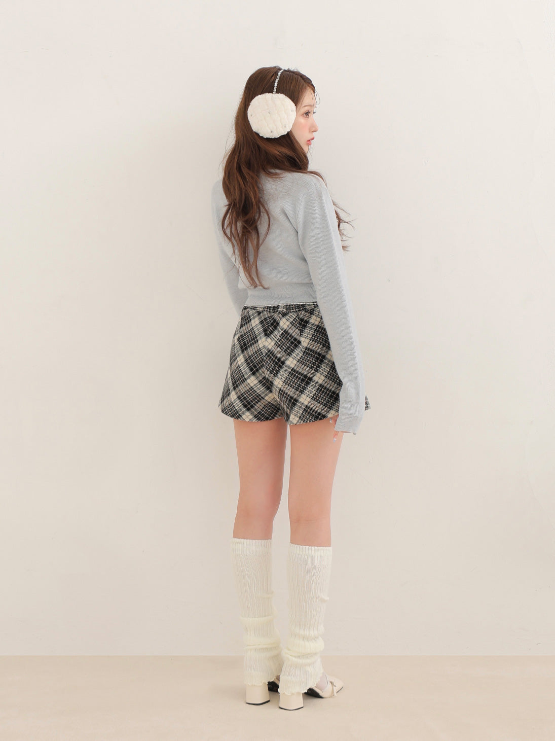 Classic check pleated skort(eme10751) – M me eme