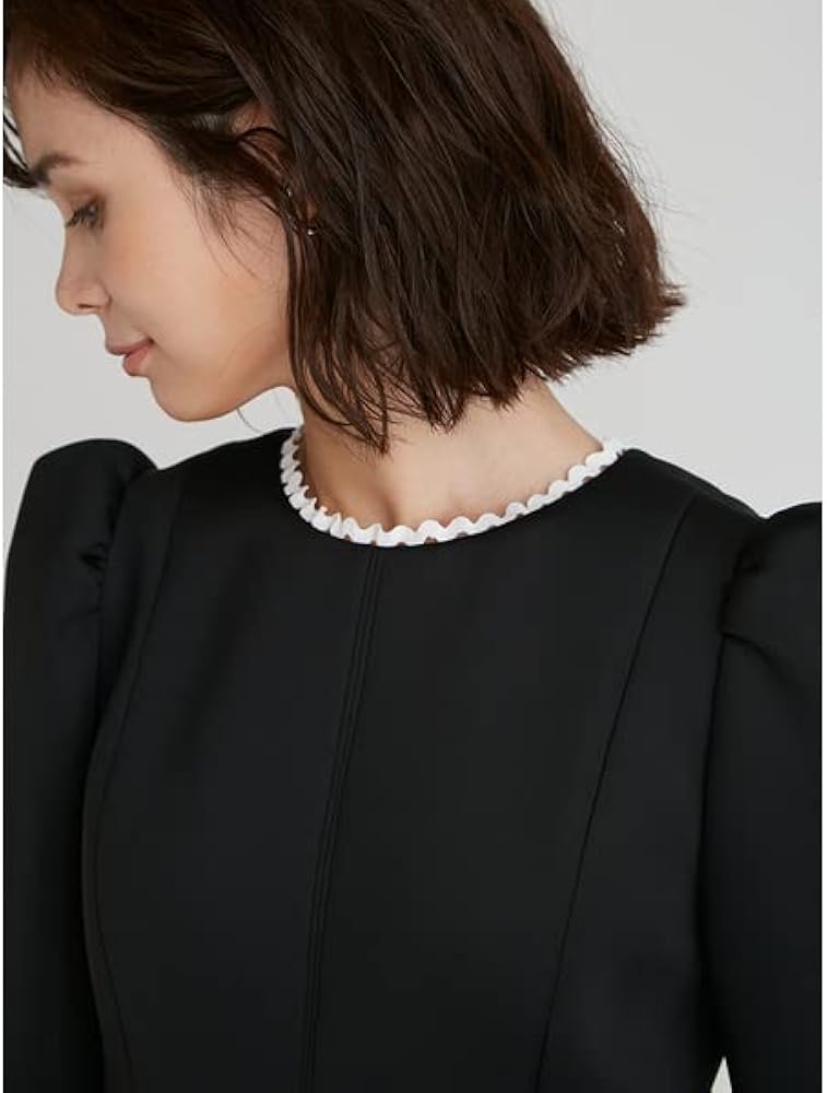 Amazon | [セルフォード] レーストリムポンチワンピース CWCO225023