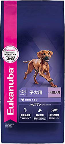 Amazon.co.jp: ユーカヌバ 子犬用 大型犬用 24ヶ月まで 15kg チキン