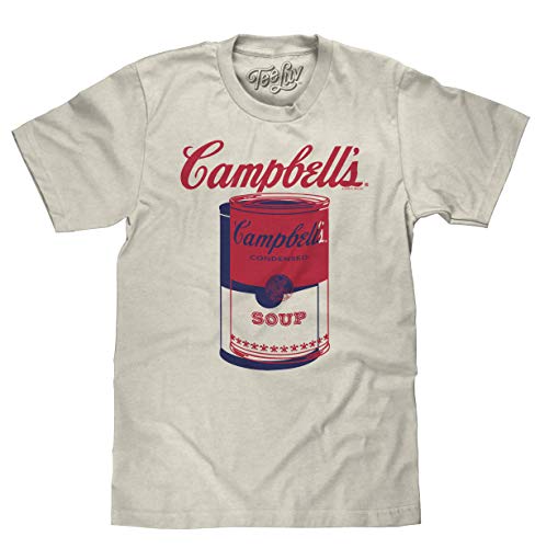 Amazon.com: Tee Luv Men's Retro Campbell's Soup Can Shirt, Oatmeal