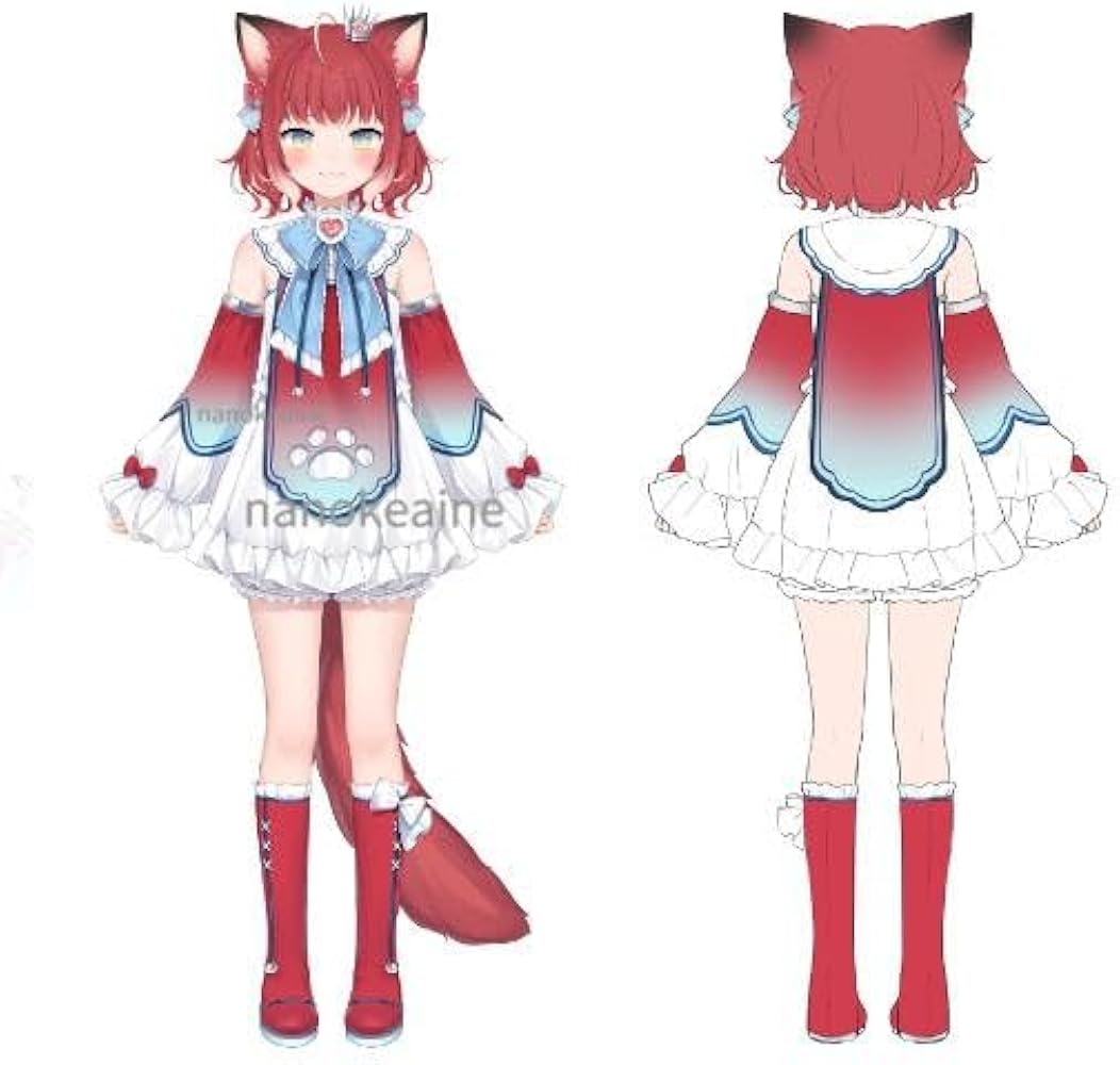 Amazon.co.jp: [fenglei] 赤見かるび 新衣装 コスプレ衣装 (尾