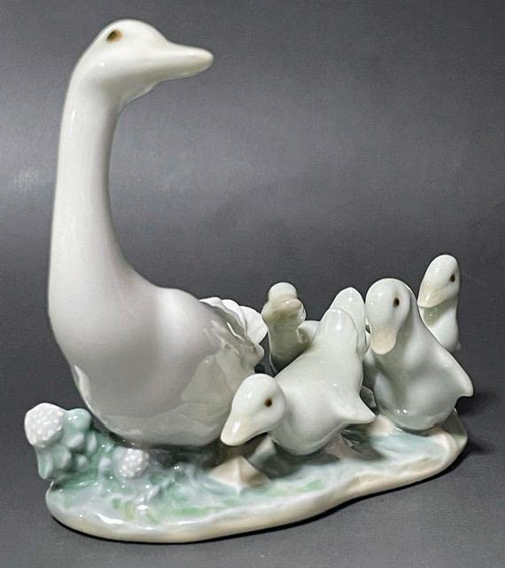 Amazon.co.jp: LLADRO リヤドロ アヒルの家族 アヒルの親子 リアドロ