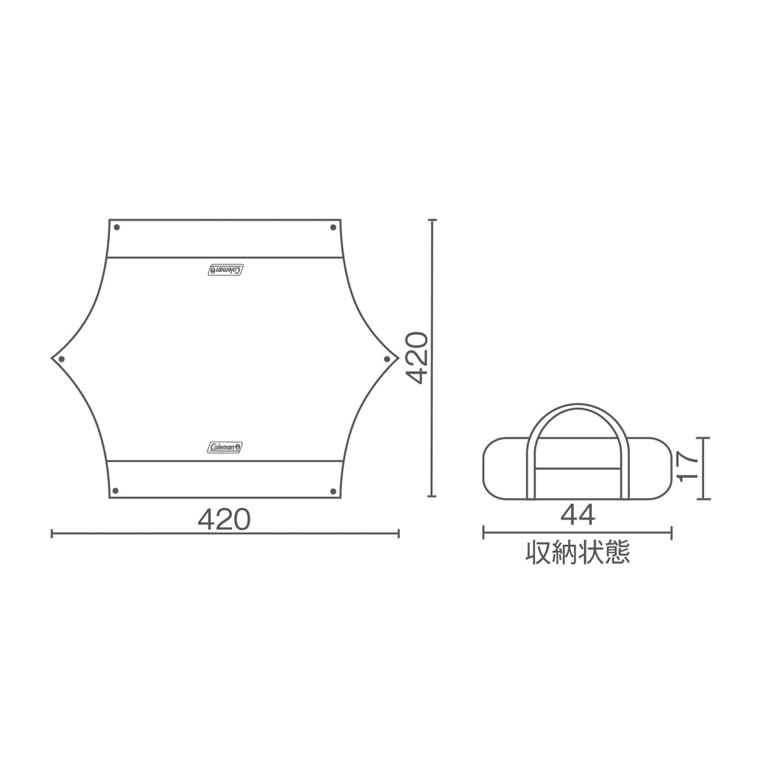 Amazon | Coleman(コールマン) ヘキサタープ 4 人用 ヘキサライト+