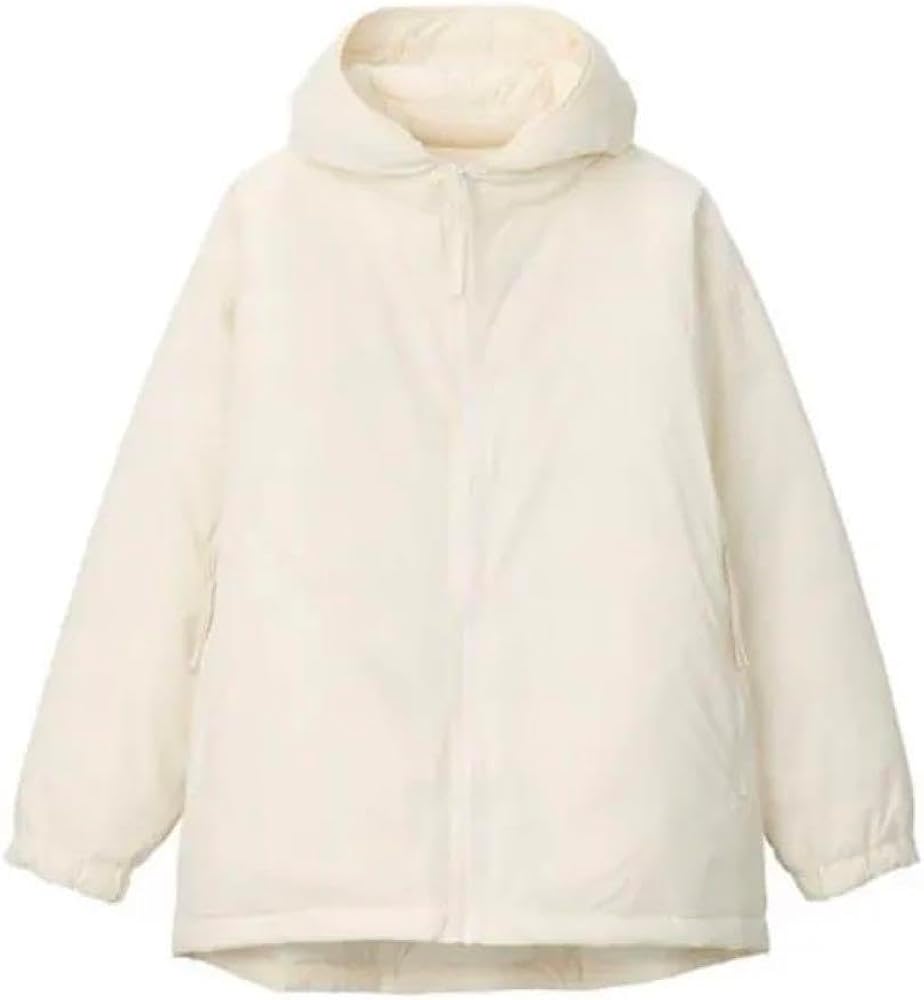 Amazon | MUJI Labo ムジラボ 撥水フード ダウンジャケット アイボリー